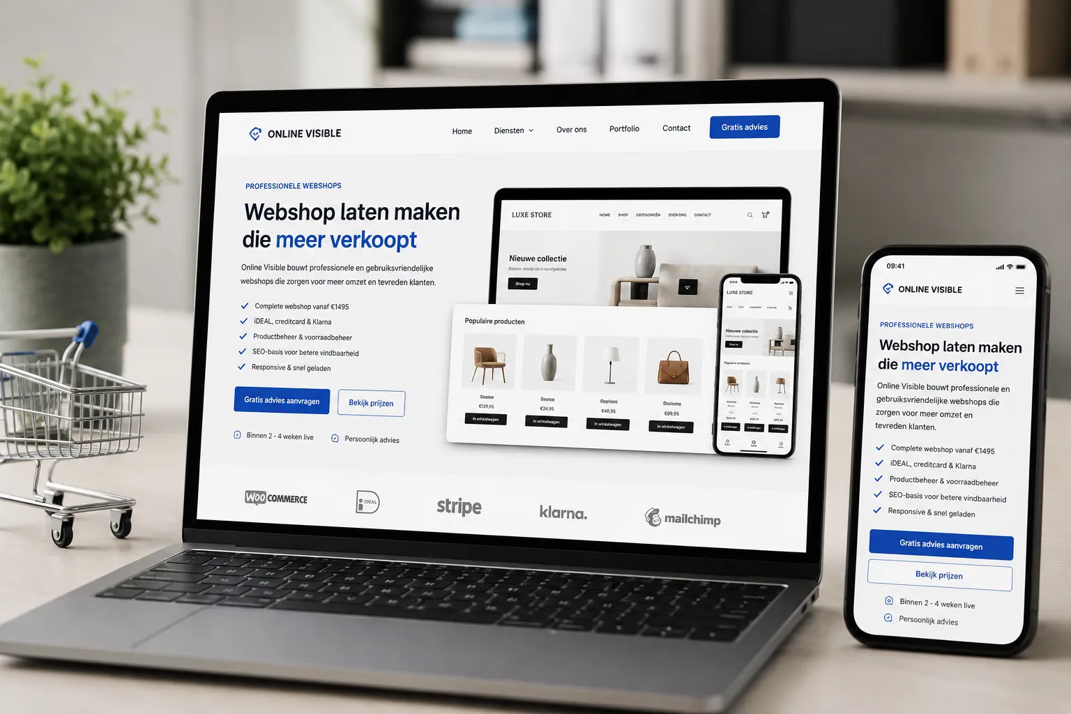 webshop laten maken door Online Visible